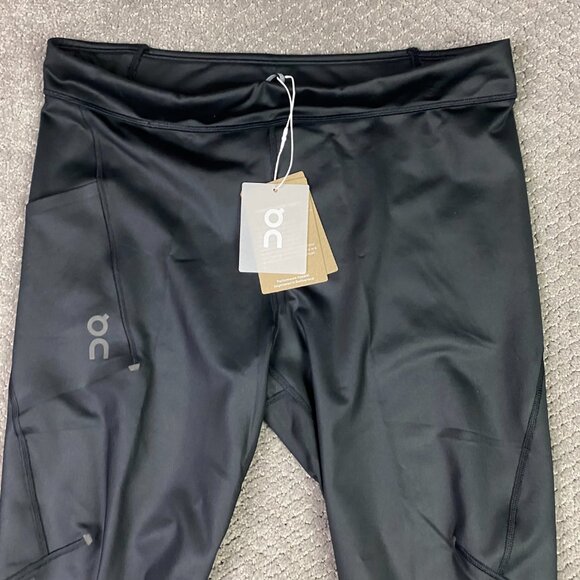 On Cloud Performance Tights Men's XXL Black Pants Compression NWT 2XL - Picture 2 of 16
